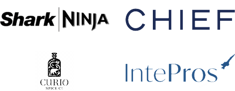 Sponsors and partners: SharkNinja, Chief, Curio Spice Co., and IntePros